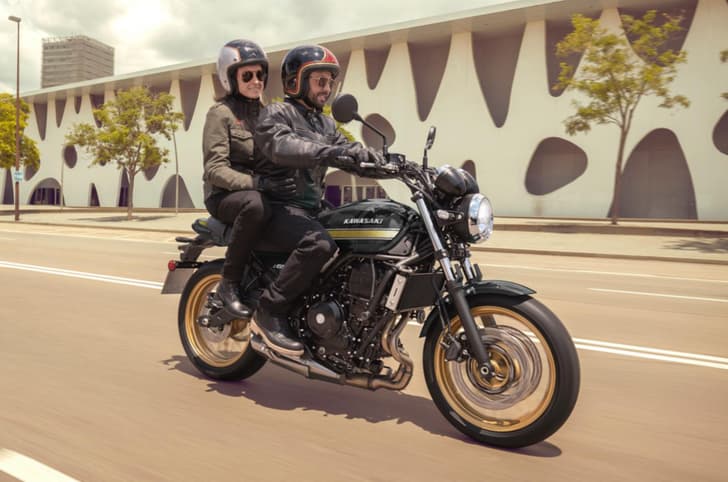 Featuring all-LED lighting, with a round headlamp and a horizontally swept tail lamp